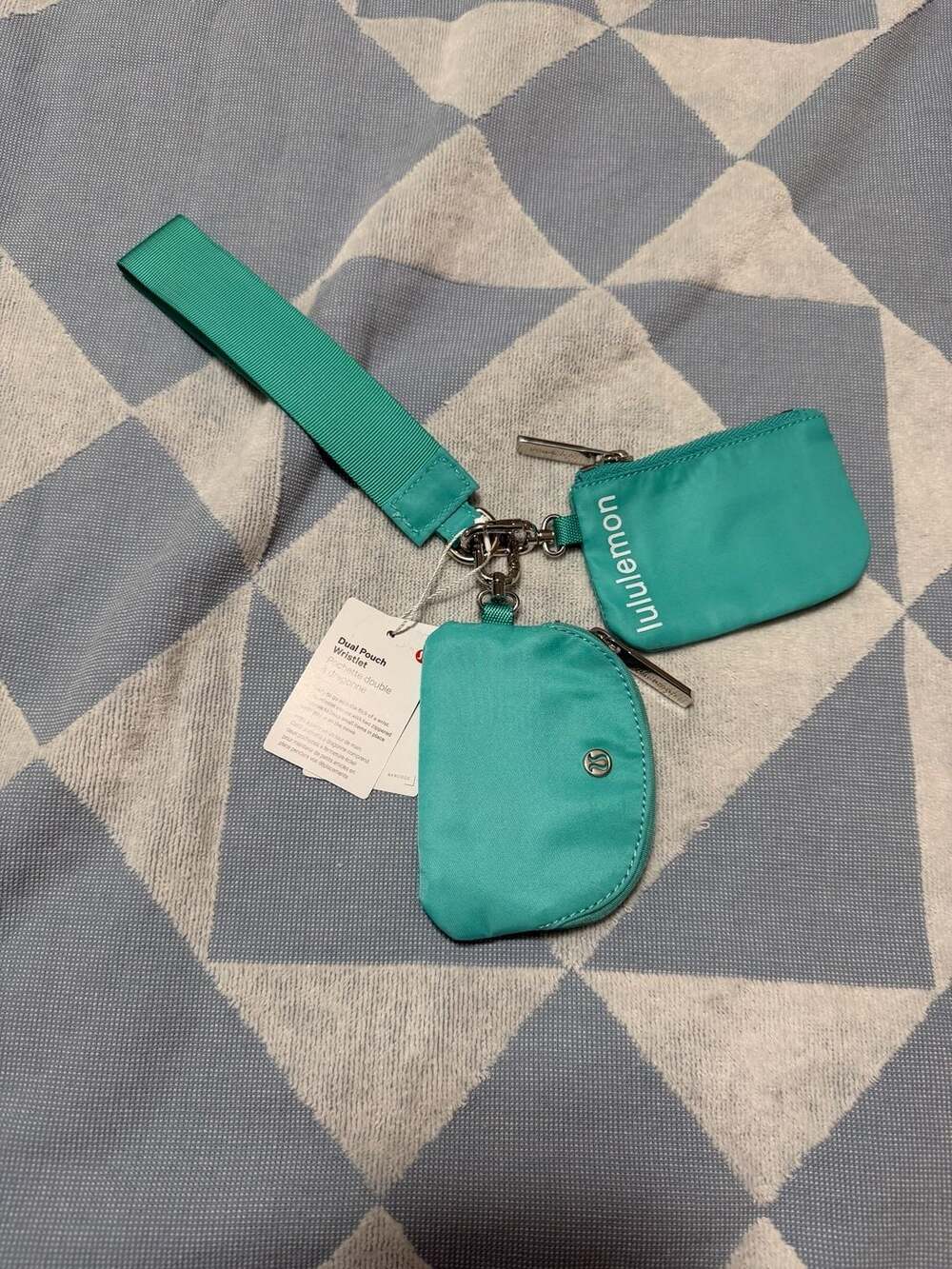 Lululemon Dual Pouch Wristlet Paradise Green Vapor